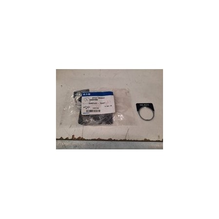 Eaton Contact Blocks and Other Accessories Legend Plate Black 10250TM86